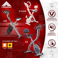 IRunning Foldable Stationary Exercise Bike ★ X1E ★ X3 ★ Magnetic Resistance ★ Home Fitness Workout