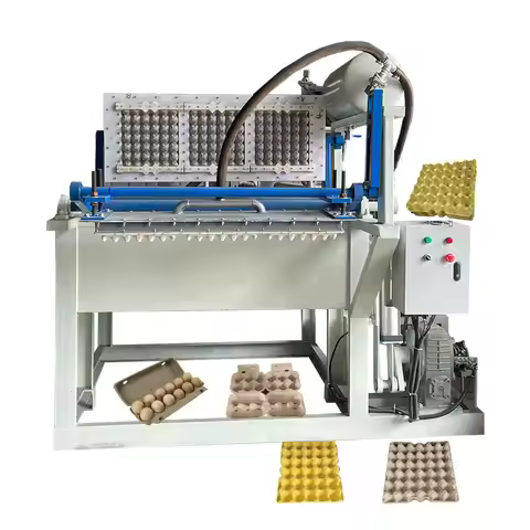 YG-1500 1500pcs/h Automatic Egg Tray Making Machine 4x1 Molding System Paper Pulp Recycling Producti