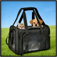 Small Pet Carrier Bag, Airline Approved,Black