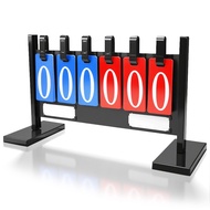 1pc 6-digit Vertical Removable Flip Scoreboard Soccer Basketball Court Scoreboard Game Records