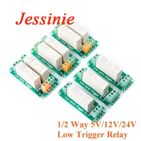 5V 12V 24V 1 2 Channel Relay Module Low Level Trigger Solid State Relay DC Control Board Module DC S