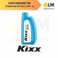 KIXX Hybrid Car Engine Oil 0W-20 Fully Synthetic (1L) Minyak Hitam Kereta Proton Perodua Toyota