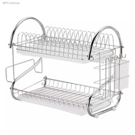 Dish Rack Stainless Steel Chrome Alloy Cutlery Stand Shelf Cutlery Dish Rack Kitchen Dish Storage Rack D