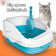 Pet cat litter box with shovel Large cat litter boxes Big Space Semi-closed cat litter box