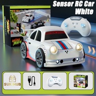 Mini Remote Control Drift Car 2.4GHz 4WD Stunt Drift Car 360 Rotate with Lights Music Follow RC Car
