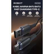 IPHONE ROBOT RNC100S USB TYPE-C DATA CABLE 3A FAST CHARGING ROBOT RNL100 DATA CABLE 2.4Aiphone 1 MET