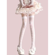 Sweet Cool Pure Style lolita Stockings Female Cute Mori Style High-value jk Over-the-Knee Socks Thin