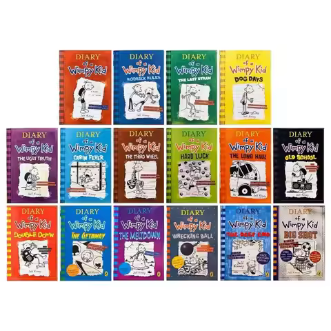 8 Books/set 1-8/9-16 English Diary of A Wimpy Kid Comic Novel Storybook Children Reading Literature 