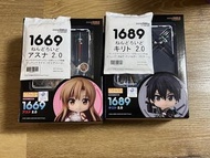 全新 GSC 日版 特典 黏土人 1669 1689 刀劍神域 SAO 亞絲娜2.0 桐人2.0