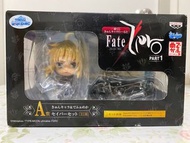 Fate Zero A賞 Q角色&迷你重機 Saber fate stay night 黏土人+電單車