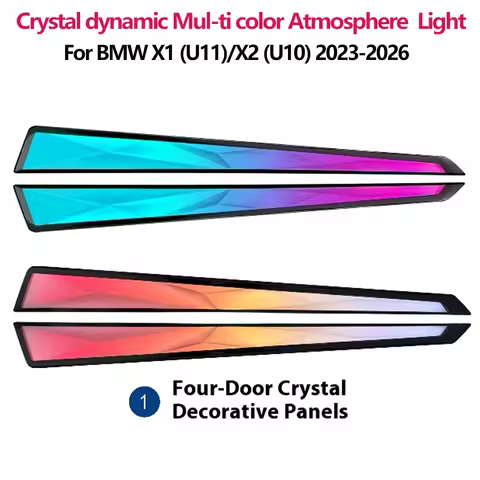 Automotive Inter LED Ambient Light for BMW X1 (U11)/X2 (U10) 2023-2026 Crystal dynamic Mul-ti color 