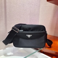 P Home Latest/Men's Bag Nylon Shoulder Messenger Bag 2VH048 Black Nylon Camera Bag Men's Shoulder Ba