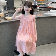 Kids Dress Girl Pink Dress Kids Sleeveless Dress Beach Dress Kids Girl