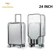 LAOSHIDAISHU - Sarung Koper 20/22/24/26/28 Luggage Cover Transparent Sarung Koper Pelindung Tas Mika