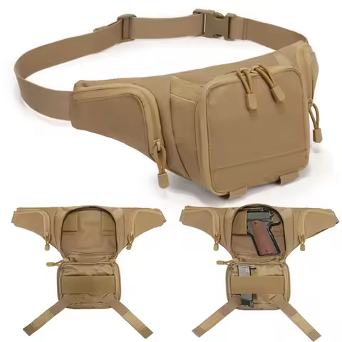 Tactical Crossbody Sling Bag Anti Theft Shoulder Backpack Sling Bag for Men with Gun Holster Outdoor
