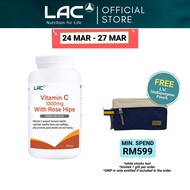LAC Vitamin C 1000mg With Rose Hips (180 Tablets) [Exp Nov 2027] 01404680