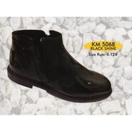 KM 5068 SHINE BLACK PU SHOES