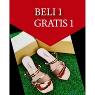 BUY [1 GET 1 FREE] ECONOMIC PACKAGE FIONA 002 SANDALS, latest model party sandals, 5cm heel height h