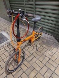 20寸橙色摺合單車