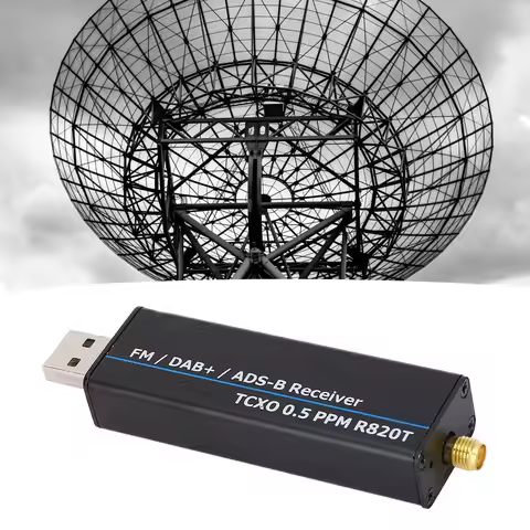 Radio Receiver RTL SDR Receiver RTL2832U R820T2 0.5 PPM TCXO USB Software Defined Radio Radio Receiv