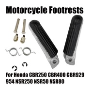For Honda CBR250 CBR400 CBR929 954 NSR250 NSR50 NSR80 Motorcycle Front Footrests Foot Pegs