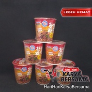 MAKANAN MI INSTAN POP MIE CUP FIERY CHIKIN PEDAS ALA KOREA PACK 6S X 71GR