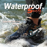 Rotating Button Safety Shoes Lazy People Slip-On Work Shoes Safety Boots Men Welding Shoes Protectiv