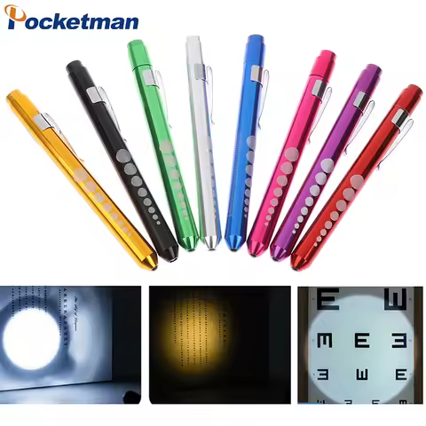 1 Pc LED Flashlight Mini Flashlight Pen Light Pocket Emergency Light Pen Flashlight Medical Flashlig