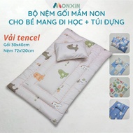 Quilted Tencel Fabric Mattress and Pillow Set for Preschool Children - Mattress 72x120cm + Pillow 30
