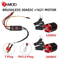9IMOD Brushless ESC Motor Combo AM32 30A Mini ESC 1621 Motor 3200/3600KV Outrunner Motor For RC 1/18