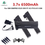 For E88 E88 PRO E525 E525PRO P1 K3 S2 E99 K7 E55 3.7V 6500mAh Large Capacity Lithium Battery Folding