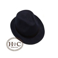 Houseofcuff Fedora Hat DARK BLUE FEDORA HAT LAKEN