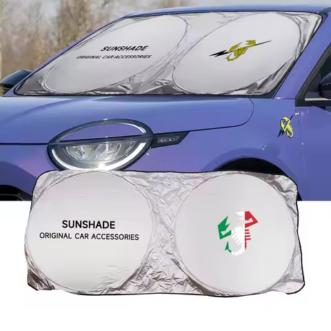 Car Sun Shade Protector Auto Front Window Sunshade Covers For Abarth 500 124 Spide 595 695 F595 Gran