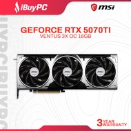MSI GeForce RTX 5070Ti VENTUS 3X OC 16GB GDDR7 Graphics Card