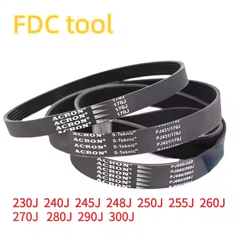 Ribbed Belt PJ 230J 240J 245J 248J 250J 255J 260J 270J 280J 290J 300J Sports Bike Treadmill Exercise