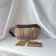 BURBERRY waist bag 直條腰包 側肩包 斜孭袋 日本中古vintage