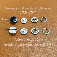 Anti-rust pearl snap button 12mm pearl snap button/ pearl snap button/