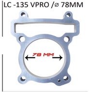 Yamaha LC135 Y15 GASKET BLOCK SPACER BLOCK SPACER BLOK VPRO V PRO Alloy Block Gasket AshukaLUBANG DA