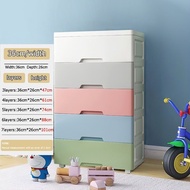 Plastic Drawer With Lock 36cm Storage Drawer Cabinet Plastic Drawer Storage Clothes Cabinet Almari baju 衣櫃/收納櫃