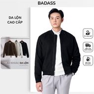 BADASS SuedeJacket Soft Leather Surface, Comfortable Loose Form, Good Windscreen to Keep Warm - ADLT