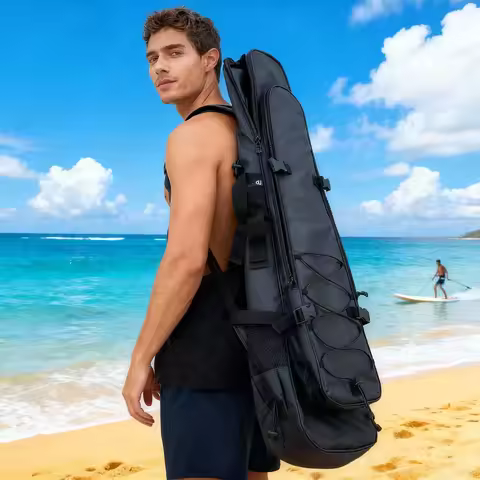 45L Waterproof Diving Backpack, Unisex Diving Fins Bag, Made of Waterproof Fabric, Suitable for Snor