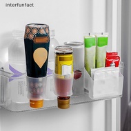 interfunfact 2PCS Refrigerator Side Door Storage Rack Kitchen Seasoning Bottle Inverted Holder Household Divider Clips Movable Organizer New