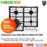 EF 4 Burners Built-In Hob HB FG 4060 TN VSB