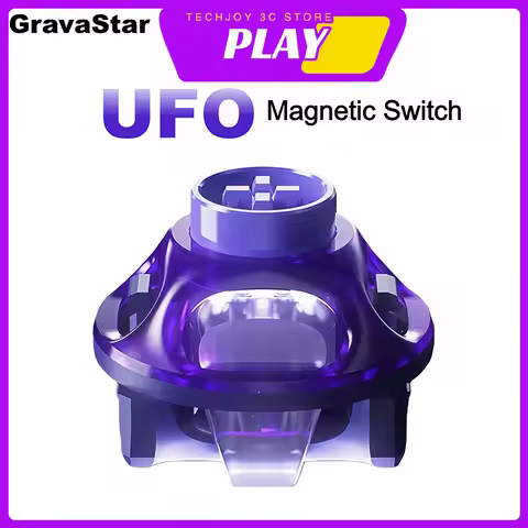 New GravaStar UFO Magnetic Switch Deep Clacky Sound Hot Swap 40gf Magnetic Linear Switches for Keybo