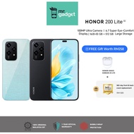 [MY SET] HONOR 200 Lite 90 Lite 5G Smartphone 13(8+5)GB+256GB 100MP Super Clear Camera 6.7” Edgeless