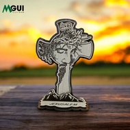 Catholic Wooden Table Painting – Jerusalem - Decor, Gift, Christian Altar