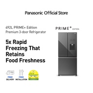 Panasonic Prime+ Edition 3 Doors Refrigerator with PrimeFresh &amp; PrimeFreeze NR-CW530XMMS (492L)
