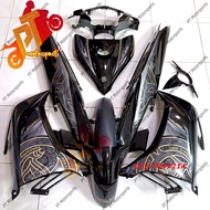 Yamaha  LC135 LC 135  Cover Set Body cover Black Kilat V1 V2 V3 V4 V5 V6  V7  Batik Hitam OEM HLY Or