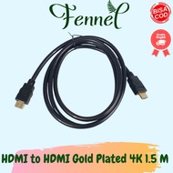 Hdmi to HDMI High Speed Cable OD7.3mm Gold Plated 4K 1.5 Meter HD101