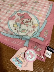 全新19年泰國kiss me doll x My Melody絲巾 (約100x100cm)